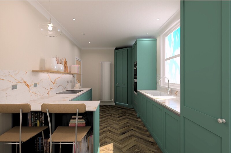 Kitchen Design Render, Stirling - Scotland